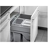 Hailo basura CS slide 60.3/56 para armarios de 600 mm de ancho con frontal auszug