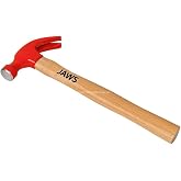 Eltos Jaws Fork Hammer, 300 Gram, Durable Steel Head, Ergonomic Wooden Handle, Painted, Suitable for Nailing and Nail Removal, E