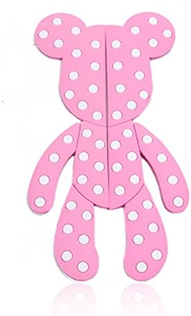 3D New Pink Bear Design Car Side Door Edge Protection Guards Trim Sticker for car