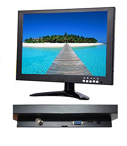 'Monitor 10 HD 1080P LCD Altavoz de metal hdmi-vga-bnc CCTV 12 V