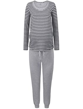 Bellybutton Schwangerschaftsmode Damen Zweiteiliger Schlafanzug Stillschlafanzug Lang