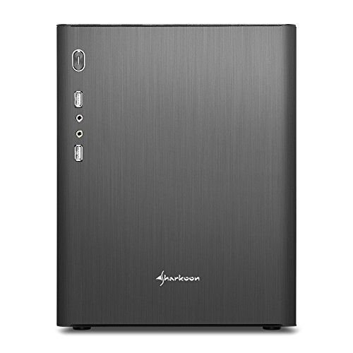 Sharkoon CA-M Mini-Tower Negro Carcasa de Ordenador - Caja de Ordenador (Mini-Tower, PC, Aluminio, Micro-ATX,Mini-ITX, Negro, Hogar/Oficina)