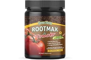 Grow Mate RootMax Tomate Mycorhizal Fungi (500G) Améliore le système racinaire de toutes les fleurs | Pour jardins, pelouses, propriétés, jardins familiaux