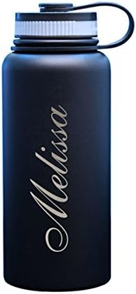 Personalized customization Customised Engraved Double Wall Stainless Steel Vacuum Insulated Water Bottle 18oz 32oz 40oz Black Red Orange Blue Green