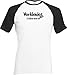 Produktbild ShirtInStyle Raglan Shirt Karneval Verkleidet als Leberwurst Fasching Kostüm Verkleidung, Farbe weiss-schwarz, Größe XXL