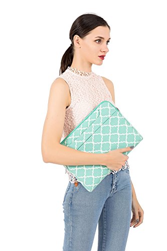 MOSISO Notebooktasche nur f  r Macbook 12 Zoll mit Retina Display 2017 2016 2015 Freisetzung Quatrefoil Stil Laptop Schultertasche Sleeve H  lle Umh  