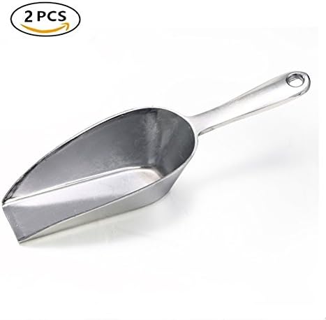 2 Pieces 6.3＂ Ice Shovel Candy Nut Flour Pet Food Scoops Party Supermarket Bar Buffet Spoons