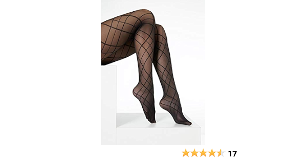 CALZEDONIA - Collant da donna, fini, opachi, motivo a rombi Noir - 4623 -  Rombi Incroci Nero M-L : Amazon.it: Abbigliamento