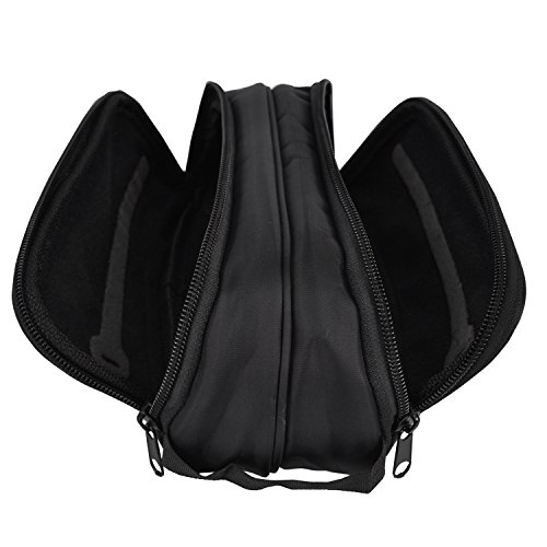 Damero Schwarz Universal Organiser Tasche mit Doppelschicht Sporttasche Tragtasche für Reise zum Ladegrät/Eletronisches Zubehör für Reiseorganisator (Mittel) - 3