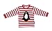 Toby Tiger Unisex Baby Organic Long Sleeve Penguin Applique T-Shirt Red/ White 5 - 6 Years