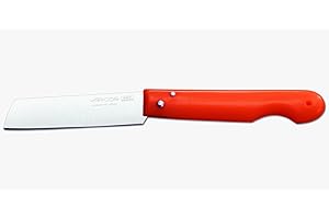 Arcos Coltello Multiuso Professionale da 90 mm in Acciaio Inossidabile con Fodero in Polipropilene – Ideale per Tagli Multipli – Arancione, Serie Albacete
