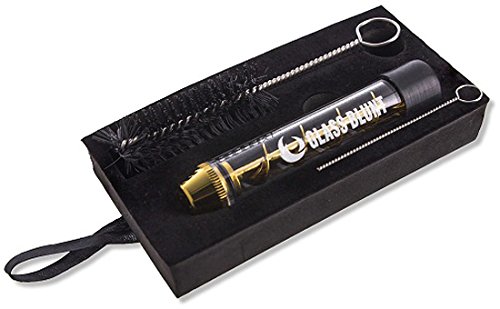 Glass Blunt Classic Gold – 1x Quarzrohr, 2 x Gummikappen, 1 x Reinigungsbürste von Glass Blunt - 3