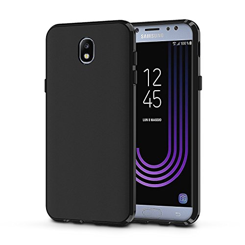OMOTON Funda Samsung Galaxy J7 2017  TPU Flexible  Sencilla Negro Mate