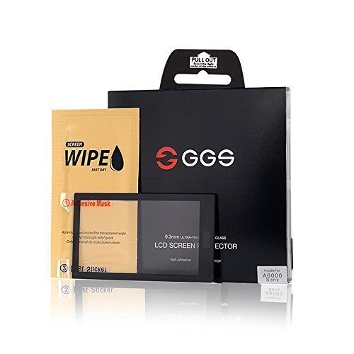 GGS Protector de pantalla de cristal para Sony A6000 A6300