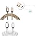 Produktbild USB Type C Kable Nylon Charger, Romantronic Schnelle Ladung 2 Pack USB Type C Kable Connectors All Android Smartphones Nylon geflochten Aluminium Gehäuse, USB 3.0 Type A auf USB 3.1 Type C Schnell ladekabel und High Speed Sync 12 Monate beschränkte Garantie 3 FT 0.9 M, 1xGold 1xWeiß
