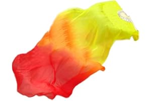 CUCUFA Dance Fan Silk Bamboo Belly Dancing Long Fans Party Stage Performance 1.5m dance fans