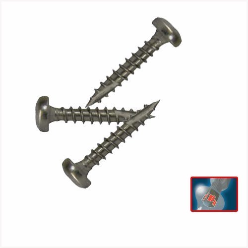 Pfostenkappen-Schrauben mit Cutspitze, aus Edelstahl, Paket: 50 Schrauben + Torx-Bit