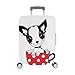 Produktbild Niedlichen kleinen Welpen sitzen in Einer Kappe Muster Spandex Staubschutz Trolley Protector case Reise Gepäck Schutz Koffer Abdeckung 28,5 X 20,5 Zoll(Nur die Gepäckstaubabdeckung)