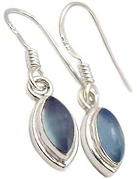 Ohrringe Chalcedon aus massiv 925Silber–Größe der Steine 5x 10mm