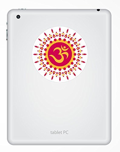 2 x Om Symbol Hindu Yoga Gepäck Vinyl Aufkleber Aufkleber Laptop Reise Gepäck Auto Ipad Schild Fun # 4123 – 10cm/100mm Wide - 3