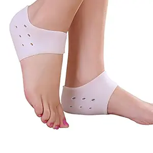 Glive's 1 Pair of Silicone Heel Protector Slip-on Pad for Foot Heel Pain, Heel Swelling, Heel Spur, Pain Relief For Women Men