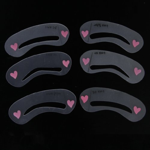 6 Stück 3 Stil Augenbrauen Schablonen Augenbrauen Make up Kosmetik Shaping Vorlage Schönheit Werkzeug - 5