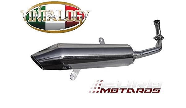 Lambretta Ln 125 150 Milano Gpr Auspuff Komplette System Mit Vintalogy Schalldampfer Amazon De Auto