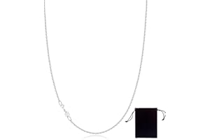 KHYYQUA Collar de plata 925 para mujer, 40 cm – 120 cm, cadena de plata 925 sin colgante, cadena de plata de 1 mm de ancho con cierre – Collar de plata