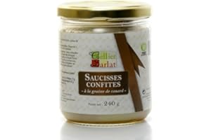 Saucisses confites à la graisse de canard 240g
