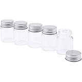 perfeclan 5 Stück Leere Glasflaschen inKl. Schraubverschluss, zum selbst Abfüllen Likörflasche Schnapsflasche - 30 ml