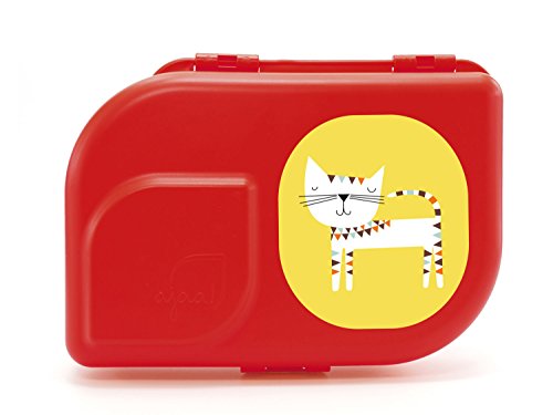 Preisvergleich Produktbild Lusciamar Nana Bio-Brotdose mit Motiv Katze (Red)