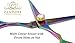 CANDURE® 6" (15.97 cm) Professional Razor Edge - Salon Cutting Hairdressing Scissors Hair Shears Hairdressing Equipment Tool Pink - Barber Hair Cutting Scissors/Shears With Fine Adjustment Tension Screw - Japanese Stainless Steel (CAN-2028)