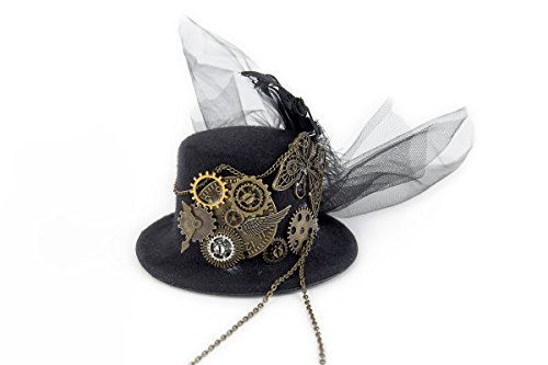 Preisvergleich Produktbild dream cosplay Steampunk Minizylinder Zylinder Hüte Zahnrad Retro