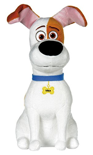 Mascotas (The Secret Life of Pets) - Max, perro blanco con manchas marrones 33cm - Calidad Super Soft