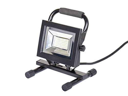 Northpoint PRO-Line LED Baustrahler mit 1,8m Kabel mit komfortablem Tragegriff und Standfuß 30 Watt 3000 Lumen Arbeitsstrahler Arbeitsleuchte Baustellenfluter Außenfluter Werkstattleuchte Werkstattlampe