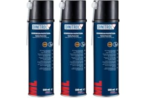 REJEL Dinitrol ML penetrierendes Hohlraumwachs, 4 x 500 ml, Aerosol-Spraydosen mit je 90-mm-Verlängerungsdüse