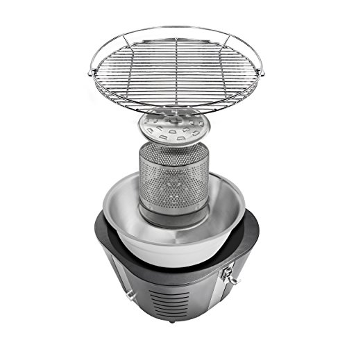 Grill & Chill Holzkohlegrill / Tischgrill mit Gebläse, Ø 36cm, Farbe: Schwarz - 2