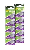 Pilas: Pack de 10 pilas CR 2032 GP Batteries de 220mah de capacidad. Fabricadas en Japón - Reposición 6/2019