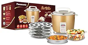 Panasonic SR-W18GH 270-Watt Automatic Cooker Warmer Combo Gift Pack (Gold)