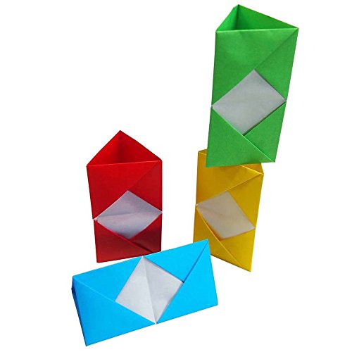 Origami-Papier – Origami-Papier Set – 60 Unifarben sortiert – 500 Blatt – 15cm x 15cm - 4