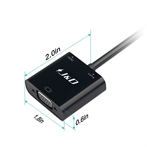 Micro HDMI auf VGA, J&D Goldbeschichteter Micro HDMI auf VGA Konverter inkl. Audio - 6