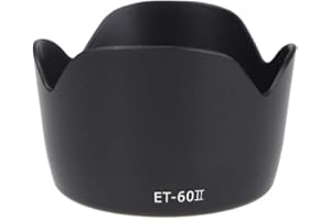 ANDOER ET-60 II Pare-soleil pour Canon EF 75-300 mm F/4-5.6 III EF-S 55-250 mm F/4-5.6 IS