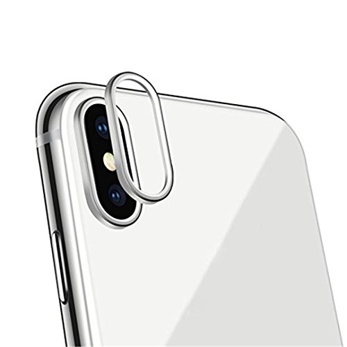 Upxiang Gehärtetes Kameraobjektiv Glasschutzfolie, Für iPhone X 9H Zurück Kameraalinse gehärtete Glas Film 3D Schutzhülle (Silber) Upxiang Gehärtetes Kameraobjektiv Glasschutzfolie, Für iPhone X 9H Zurück Kameraalinse gehärtete Glas Film 3D Schutzhülle (Silber)