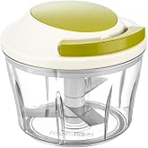 Orret Home 700 ml 3 Blade Drawstring Rondo &ndash; Pull Chopper, Fast and Practical Vegetable Chopper, Stainless Steel Blade, Ergonomic