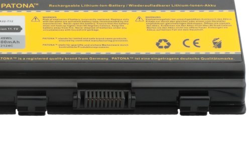 PATONA Laptop Akku für Asus X51RL | X51R | X51L | X51H | X51 | T12Ug | T12Ug | T12Mg | T12Mg | T12Jg | T12Fg | T12Er | T12C | T12 – Packard Bell MX66-207 | MX66 | MX65-042 | MX65 | MX52 | MX51 | MX45 | MX36 | MX35 – [ Li-ion; 4400mAh; schwarz ] - 5