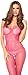 Produktbild Rene Rofe Women's Halter Fishnet Bodystocking, Hot Pink, One Size