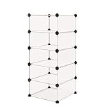 PrimeMatik - Armario Organizador Modular Estanterías de 5 Cubos de 17x35cm...