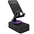FINGERS Mini MOT (My-Own-TV) Portable Speaker-Cum-Mobile Stand with Rotating 360-degree (Dazzling RGB Lights | 6-Hours Big Playback Time | Built-in Mic for Hands-Free Calls) - Rich Black