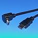 Produktbild "BestPlug24" 1,5 Meter Universal High Quality HDMI Kabel mit Ethernet / HDMI Stecker 90° abgewinkelt auf HDMI Stecker gerade vergoldet / High Speed / geeignet für 3D HD FullHD UHD 4K / Schwarz