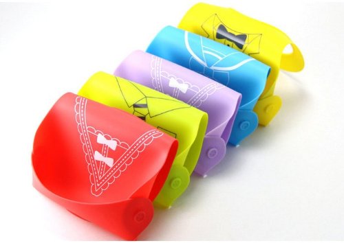 Niedlich Baby Lätzchen Silikon Wasserdicht Einfache Bereinigen Krümelfänger Blau  Hai Muster - 4